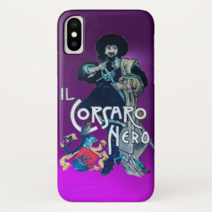 THE BLACK CORSAIR purple iPhone X Case