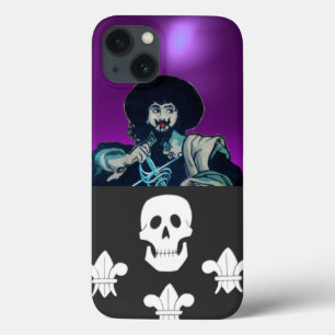THE BLACK CORSAIR SKULL & FLEUR DE LIS iPhone 13 CASE