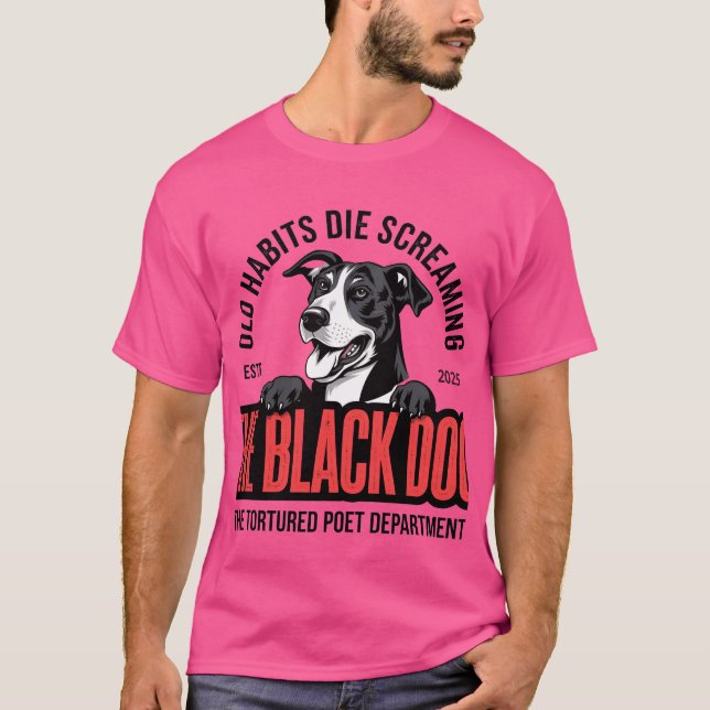 The Black Dog Retro Graphic Shirt , dog tank top (Front)