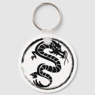 The Black Dragon on Key Ring