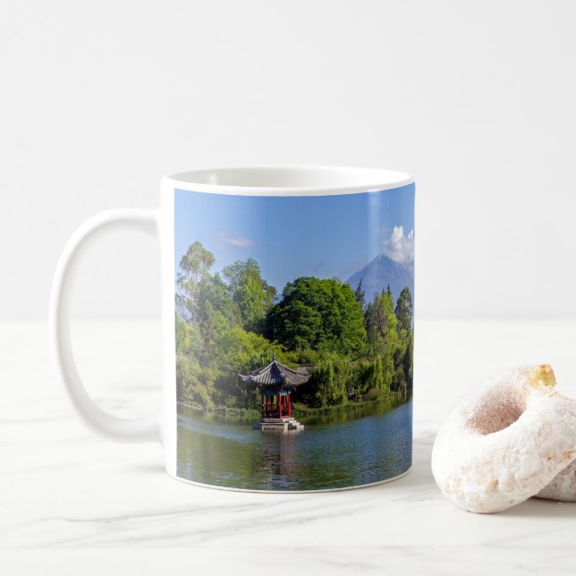The Black Dragon Pool, Shigu, Yunnan - China Coffee Mug (With Donut)