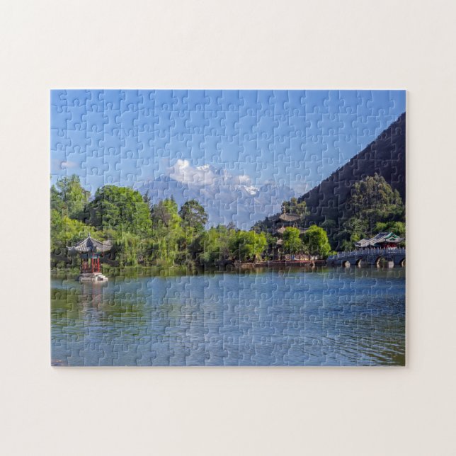 The Black Dragon Pool, Shigu, Yunnan - China Jigsaw Puzzle (Horizontal)