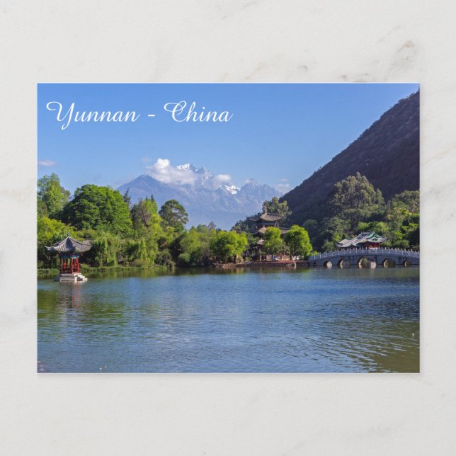 The Black Dragon Pool, Shigu, Yunnan - China Postcard (Front)