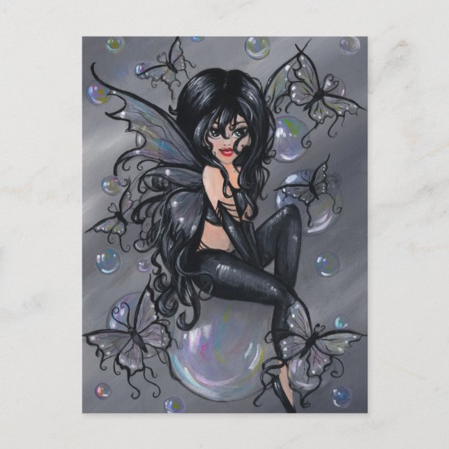 "The Black Fairy" postcard (Front)