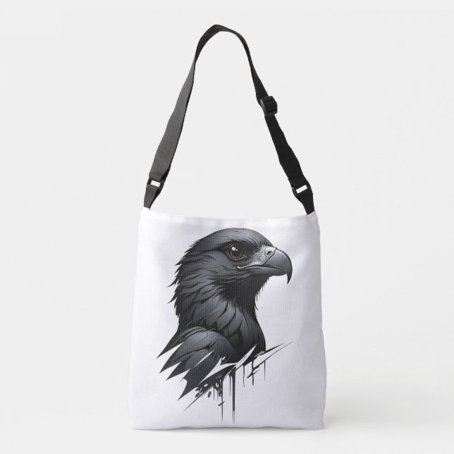 The Black Falcon Crossbody Bag (Back)