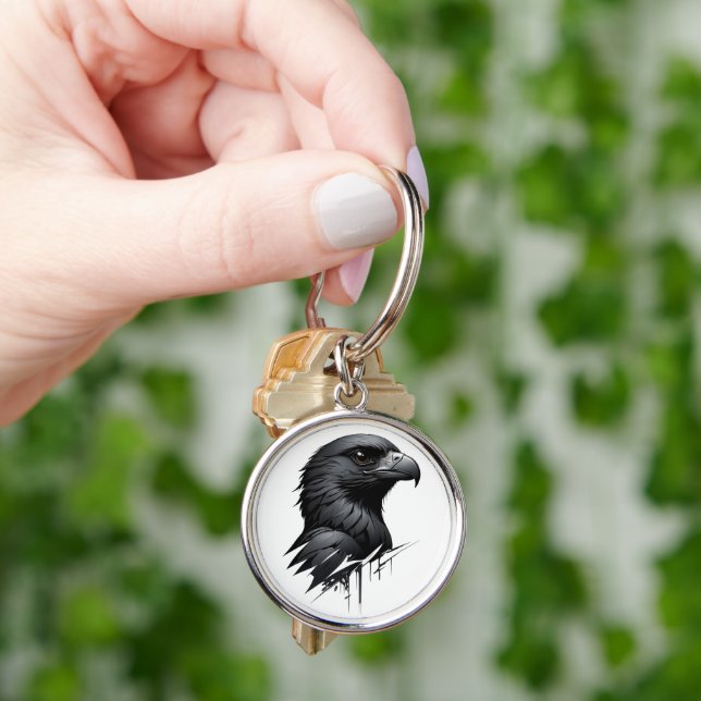 The Black Falcon Key Ring (Hand)