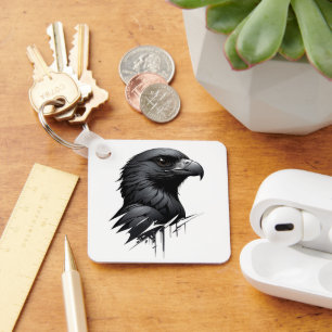 The Black Falcon Key Ring