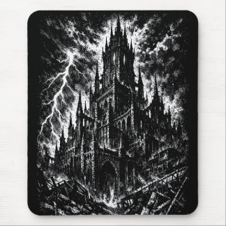 The Black Fortress by BurnsInHell Mouse Mat