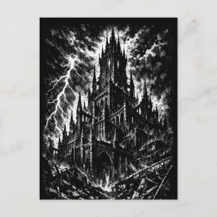 The Black Fortress by BurnsInHell Postcard