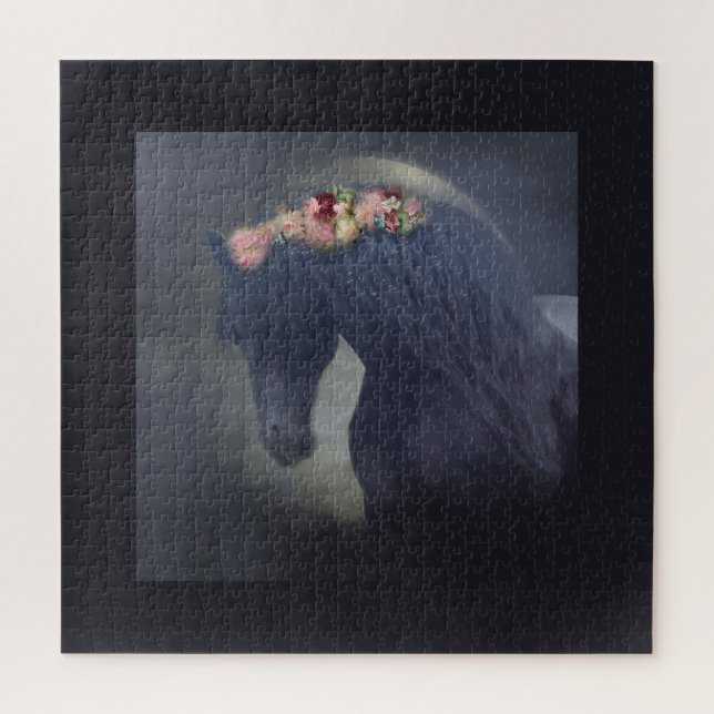 The Black Friesian - Puzzle (Vertical)