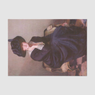 The Black Hat by Lilla Cabot Perry Tissue Paper