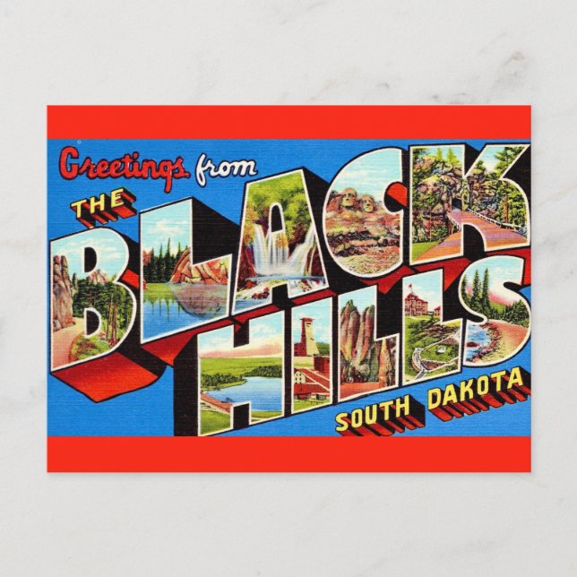 The Black Hills Greetings Postcard (Front)