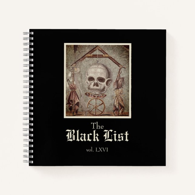 The Black List notebook (Front)