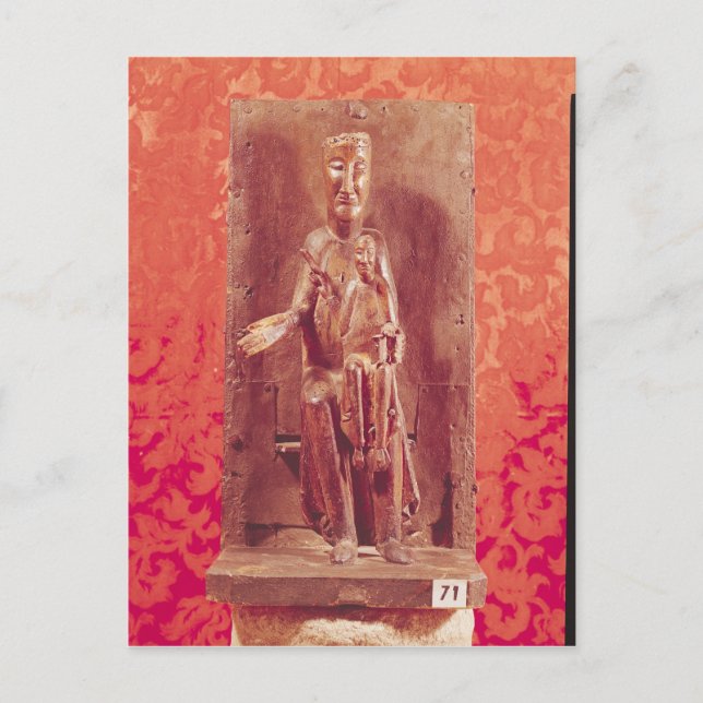 The Black Madonna, Catalan School, 11th century Postcard (Front)