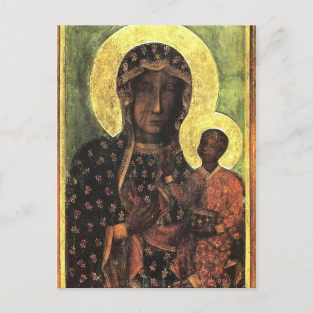 The Black Madonna of Częstochowa Postcard (Front)