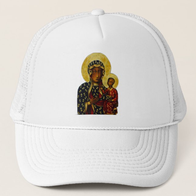 The Black Madonna of Czestochowa Trucker Hat (Front)