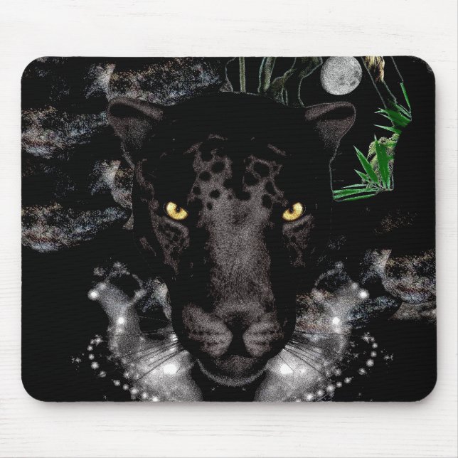 The Black Panther Mouse Mat (Front)