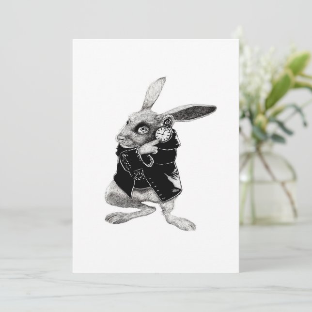 The Black Rabbit Watch Holiday Card (Standing Front)