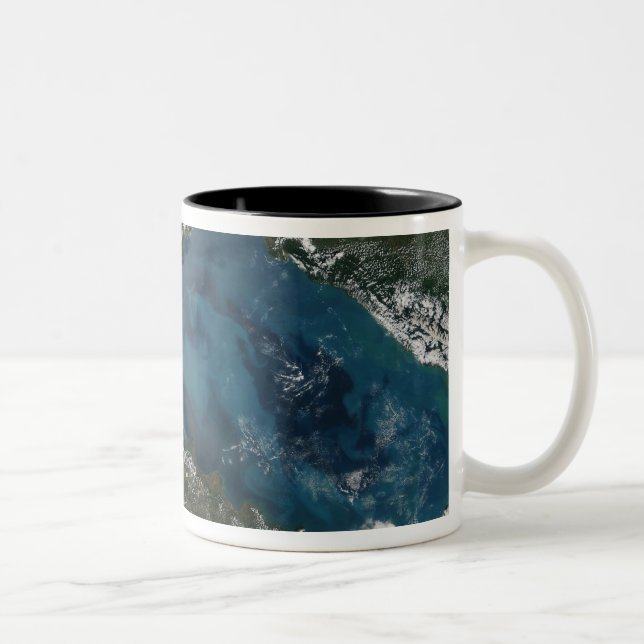 The Black Sea in eastern Russia Two-Tone Coffee Mug (Right)