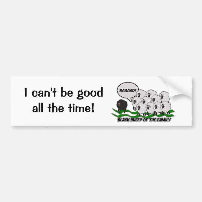 The Black Sheep Bumper Sticker (Front)
