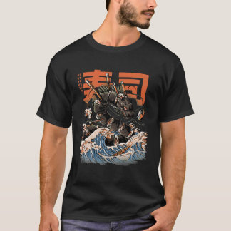 The Black Sushi Dragon Vintage T-Shirt