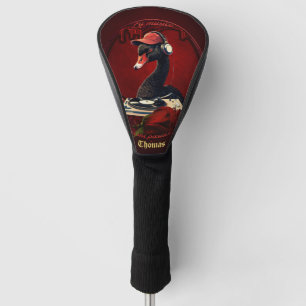 The black swan, symbolising creativity  golf head cover