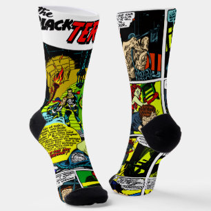 The Black Terror Comic Strip Socks