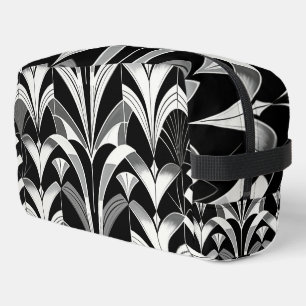 The Black & White Finery Dopp Kit