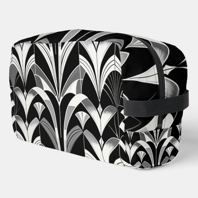 The Black & White Finery Dopp Kit (Left Corner)