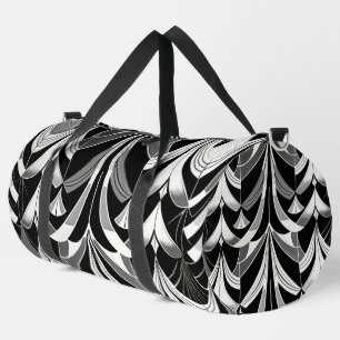 The Black & White Finery Duffle Bag