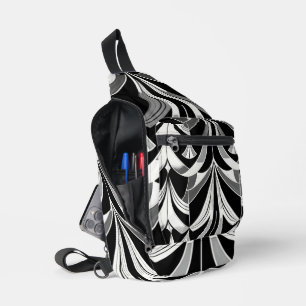 The Black & White Finery Sling Bag