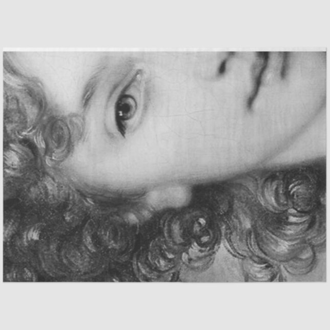 The Black & White Lady Tissue Paper (Front)