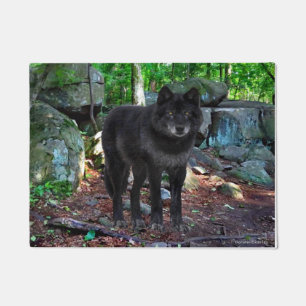 "The Black Wolf" Doormat