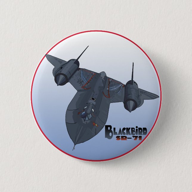 The Blackbird 6 Cm Round Badge (Front)
