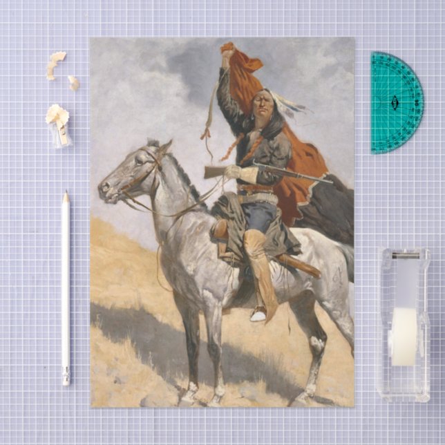 The Blanket Signal by Frederic Remington Tissue Paper (Craft)