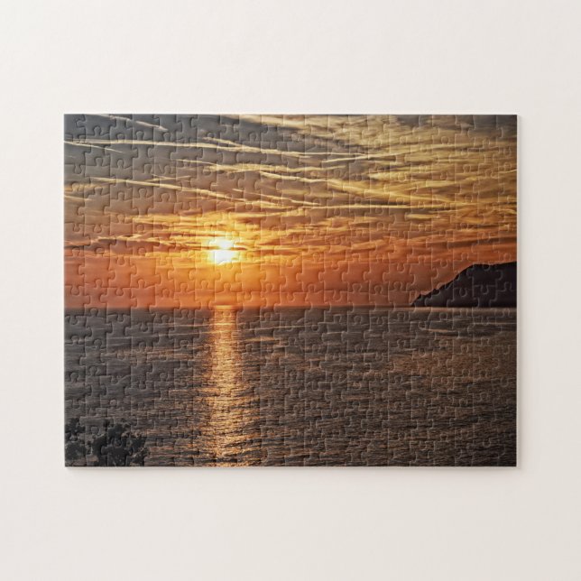 The Blaze of Sunset - 11x14 - 252 pcs. Jigsaw Puzzle (Horizontal)