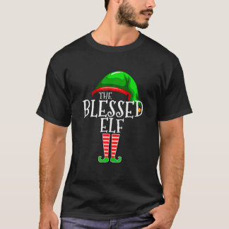 The Blessed Elf Group Matching Family Christmas T-Shirt