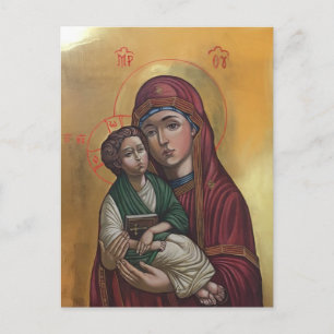 The Blessed Mother of God  Icon Postcard