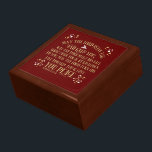 The Blessing Numbers 6:24-26 Gold Red Keepsake Gift Box<br><div class="desc">May the Lord bless you and keep you, may the Lord make His face shine upon you and be gracious to you; May the Lord turn His face toward you and give you His peace in gold typography. There are pretty gold and white circles and mistletoe in gold and white...</div>