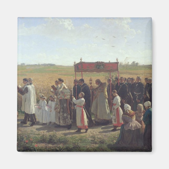 The Blessing of the Wheat in the Artois, 1857 Magnet (Front)