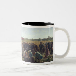 The Blessing of the Wheat in the Artois, 1857 Two-Tone Coffee Mug