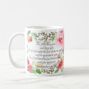 The blessing   Scripture Art   Numbers 6:24-26 Coffee Mug