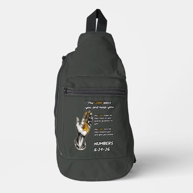 The Blessing- The LORD - Christian Sling Bag (Front)