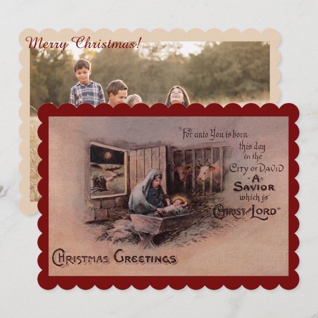 The Blessings of Christmas Flat Card (Front/Back)