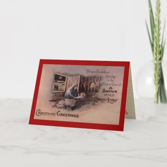 The Blessings of Christmas Greeting Card (Front)