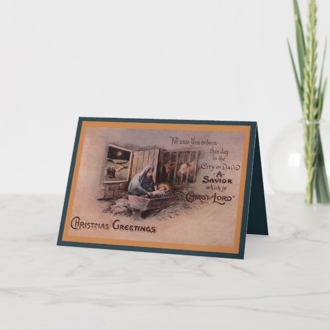 The Blessings of Christmas Greeting Card (Front)