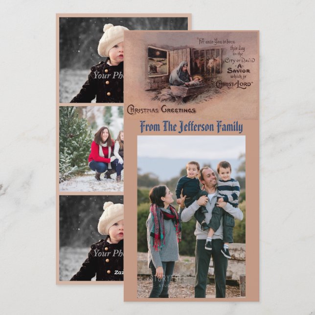 The Blessings of Christmas Photo Card (Front/Back)