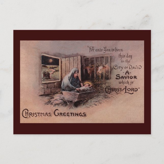 The Blessings of Christmas Postcard (Front)