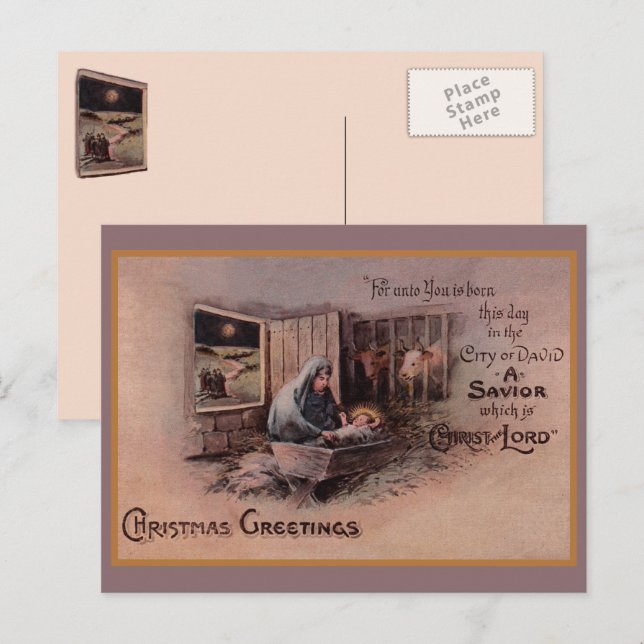 The Blessings of Christmas Postcard (Front/Back)
