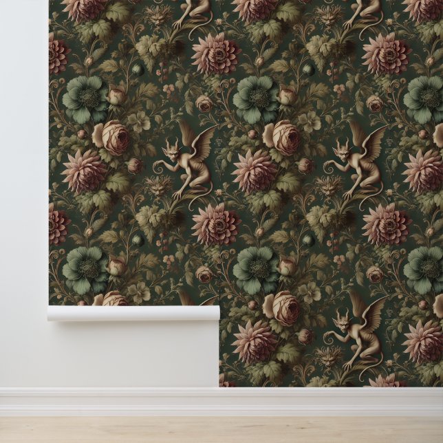 The Blighted Watcher – Gothic Victorian Wallpaper (Application)